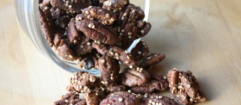 Roasted Pecans with Quinoa