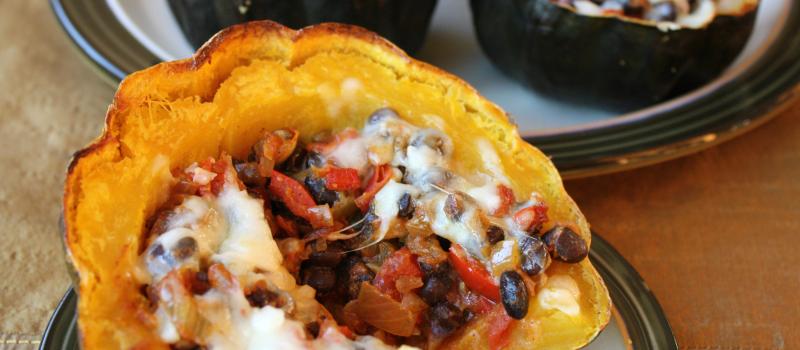 Vegetarian Stuffed Acorn Squash