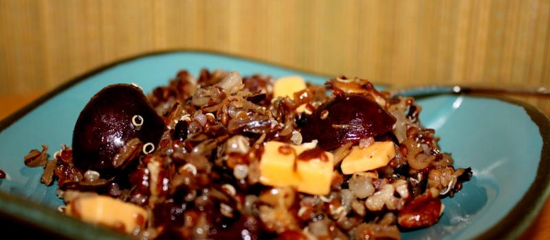 Wild Rice, Quinoa Cherry Salad