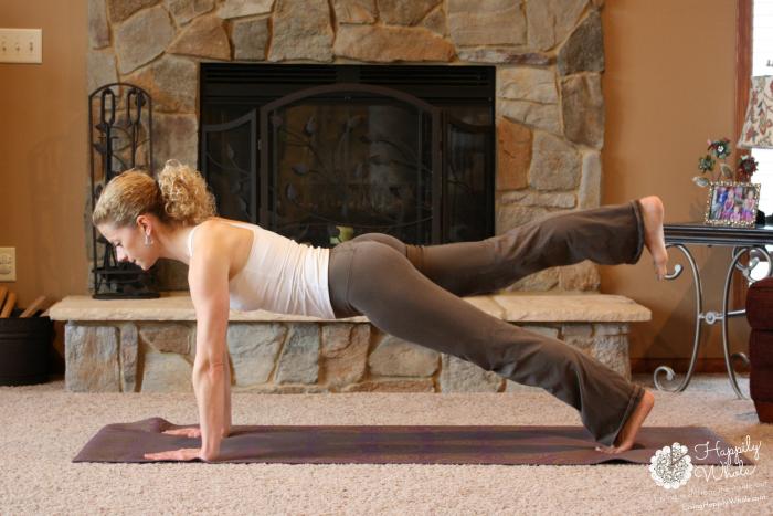 Straight Arm Plank with Leg lifted