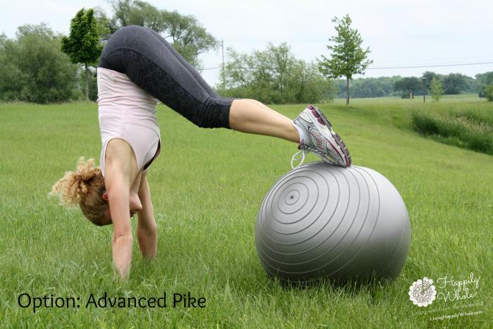 Stability Ball Optional Advanced Pike