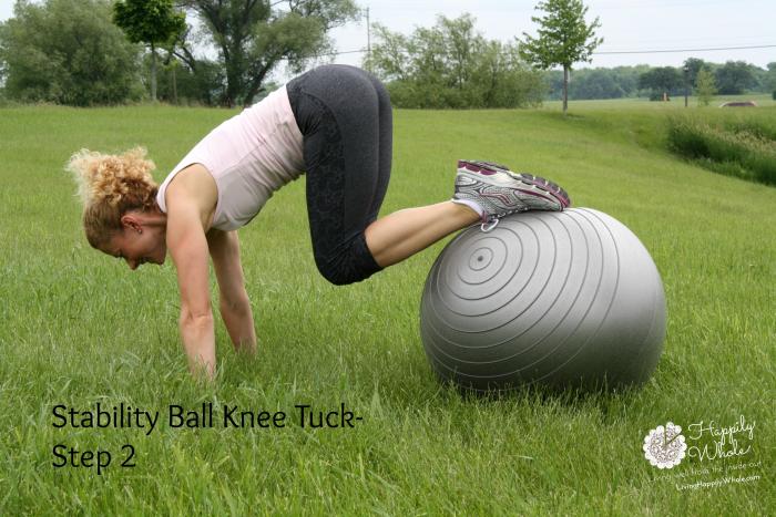 Stability Ball Knee Tuck 2