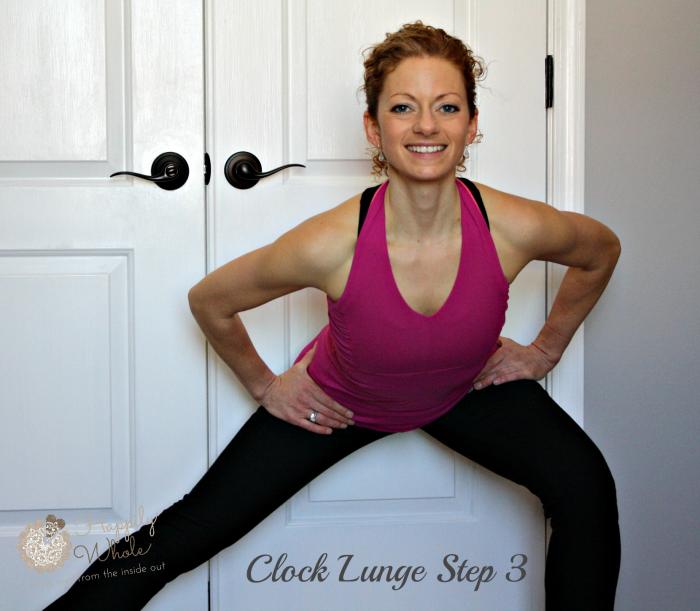 Clock Lunge Step 3